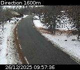 Webcam en direction de la Station de ski de Puy-Saint-Vincent 1600 sur la D804, au début de l'ascension vers la station en venant du village de Puy-Saint-Vincent