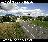 Webcam à La Roche-des-Arnauds sur la D994. Vue orientée vers Gap