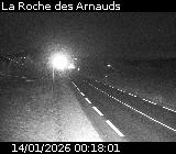 Webcam à La Roche-des-Arnauds sur la D994. Vue orientée vers Gap