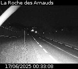 Webcam à La Roche-des-Arnauds sur la D994. Vue orientée vers Gap