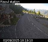 Webcam au niveau du centre de la station de Risoul 1850 sur la D186