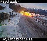 Webcam au niveau du centre de la station de Risoul 1850 sur la D186