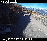 Webcam au niveau du centre de la station de Risoul 1850 sur la D186