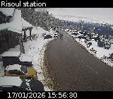 Webcam au niveau du centre de la station de Risoul 1850 sur la D186