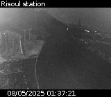 Webcam au niveau du centre de la station de Risoul 1850 sur la D186