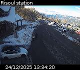 Webcam au niveau du centre de la station de Risoul 1850 sur la D186
