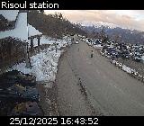 Webcam au niveau du centre de la station de Risoul 1850 sur la D186