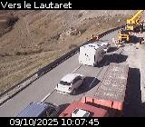 Caméra routière France - D1091, à proximité du col du Lautaret. Vue multiple entre le Refuge du Lautaret, la route vers Briançon et la route vers le Lautaret
