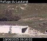 Caméra routière France - D1091, à proximité du col du Lautaret. Vue multiple entre le Refuge du Lautaret, la route vers Briançon et la route vers le Lautaret