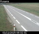 Webcam à Rosans au niveau du col du Collet sur la D994. Vue orientée vers Rémuzat
