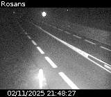 Webcam à Rosans au niveau du col du Collet sur la D994. Vue orientée vers Rémuzat