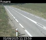 Webcam à Rosans au niveau du col du Collet sur la D994. Vue orientée vers Rémuzat