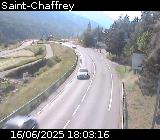 Webcam D1091 à Saint-Chaffrey, en direction de La-Salle-les-Alpes en provenance de Briançon