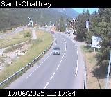 <h2>Webcam D1091 à Saint-Chaffrey, en direction de La-Salle-les-Alpes en provenance de Briançon</h2>