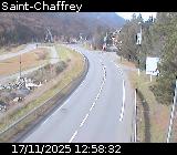 Webcam D1091 à Saint-Chaffrey, en direction de La-Salle-les-Alpes en provenance de Briançon