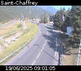 Webcam D1091 à Saint-Chaffrey, en direction de La-Salle-les-Alpes en provenance de Briançon