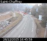Webcam D1091 à Saint-Chaffrey, en direction de La-Salle-les-Alpes en provenance de Briançon