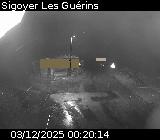 Webcam au niveau du col des Guérins à Sigoyer sur la D219