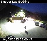 Webcam au niveau du col des Guérins à Sigoyer sur la D219