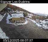 Webcam au niveau du col des Guérins à Sigoyer sur la D219