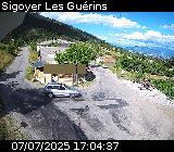 Webcam au niveau du col des Guérins à Sigoyer sur la D219
