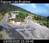 Webcam au niveau du col des Guérins à Sigoyer sur la D219