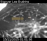 Webcam au niveau du col des Guérins à Sigoyer sur la D219