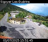 Webcam au niveau du col des Guérins à Sigoyer sur la D219