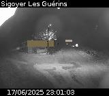 Webcam au niveau du col des Guérins à Sigoyer sur la D219