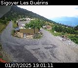 Webcam au niveau du col des Guérins à Sigoyer sur la D219