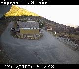 Webcam au niveau du col des Guérins à Sigoyer sur la D219