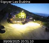 Webcam au niveau du col des Guérins à Sigoyer sur la D219