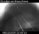Webcam à Saint-Julien-en-Beauchêne sur la D1075. Vue orientée vers l'Isère