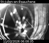 Webcam à Saint-Julien-en-Beauchêne sur la D1075. Vue orientée vers l'Isère