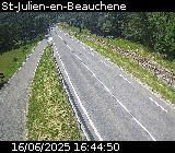 Webcam à Saint-Julien-en-Beauchêne sur la D1075. Vue orientée vers l'Isère