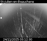Webcam à Saint-Julien-en-Beauchêne sur la D1075. Vue orientée vers l'Isère