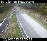 Webcam à Saint-Julien-en-Beauchêne sur la D1075. Vue orientée vers l'Isère