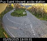 Webcam à Puy-Saint-Vincent, à la jonction entre la D4 et la D804 qui permet l'accès à la Station de ski de Puy-Saint-Vincent 1600