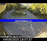 Webcam à Puy-Saint-Vincent, à la jonction entre la D4 et la D804 qui permet l'accès à la Station de ski de Puy-Saint-Vincent 1600