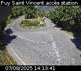Webcam à Puy-Saint-Vincent, à la jonction entre la D4 et la D804 qui permet l'accès à la Station de ski de Puy-Saint-Vincent 1600