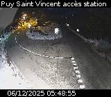 Webcam à Puy-Saint-Vincent, à la jonction entre la D4 et la D804 qui permet l'accès à la Station de ski de Puy-Saint-Vincent 1600