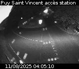 Webcam à Puy-Saint-Vincent, à la jonction entre la D4 et la D804 qui permet l'accès à la Station de ski de Puy-Saint-Vincent 1600