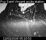 Webcam à Puy-Saint-Vincent, à la jonction entre la D4 et la D804 qui permet l'accès à la Station de ski de Puy-Saint-Vincent 1600