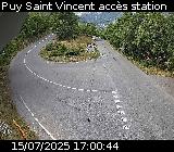 Webcam à Puy-Saint-Vincent, à la jonction entre la D4 et la D804 qui permet l'accès à la Station de ski de Puy-Saint-Vincent 1600