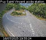 Webcam à Puy-Saint-Vincent, à la jonction entre la D4 et la D804 qui permet l'accès à la Station de ski de Puy-Saint-Vincent 1600
