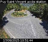 Webcam à Puy-Saint-Vincent, à la jonction entre la D4 et la D804 qui permet l'accès à la Station de ski de Puy-Saint-Vincent 1600