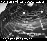 Webcam à Puy-Saint-Vincent, à la jonction entre la D4 et la D804 qui permet l'accès à la Station de ski de Puy-Saint-Vincent 1600