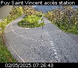 Webcam à Puy-Saint-Vincent, à la jonction entre la D4 et la D804 qui permet l'accès à la Station de ski de Puy-Saint-Vincent 1600