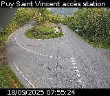 Webcam à Puy-Saint-Vincent, à la jonction entre la D4 et la D804 qui permet l'accès à la Station de ski de Puy-Saint-Vincent 1600