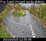 Webcam à Puy-Saint-Vincent, à la jonction entre la D4 et la D804 qui permet l'accès à la Station de ski de Puy-Saint-Vincent 1600